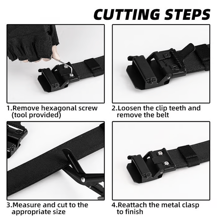 š„EDC Nylon Ratchet Belt
