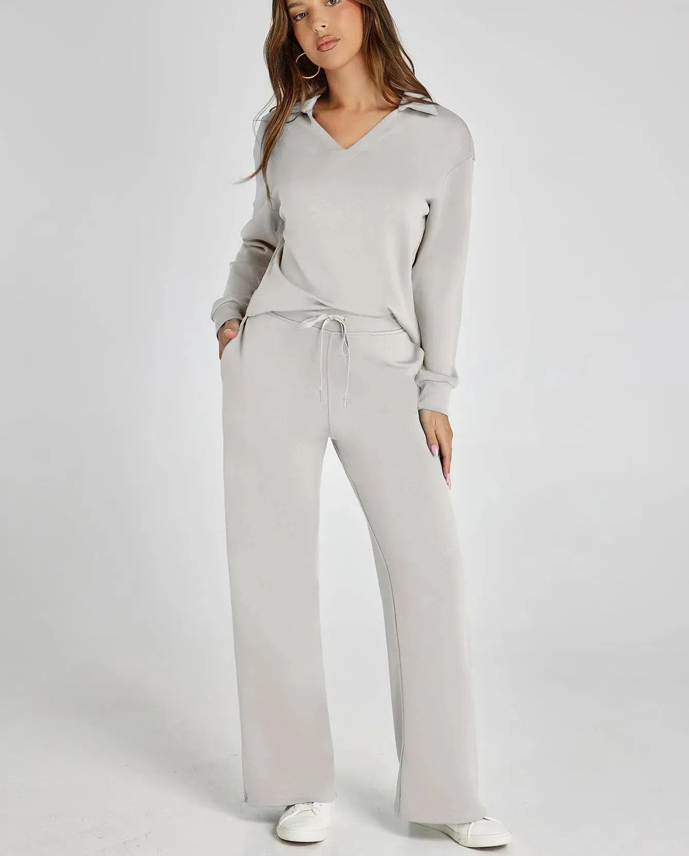 Women's 2 Piece Sets Outfits Casual Long Sleeve Sweatsuits Sets (š„Same as in the video)