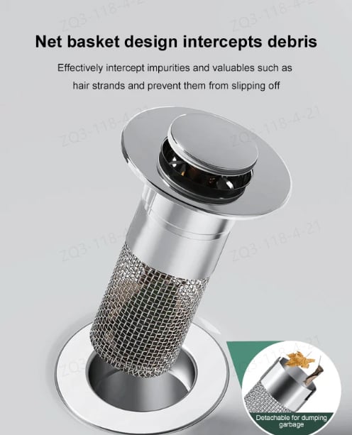 inostorTM-Isolate odor and prevent cockroaches-Stainless Steel Floor Drain Filter