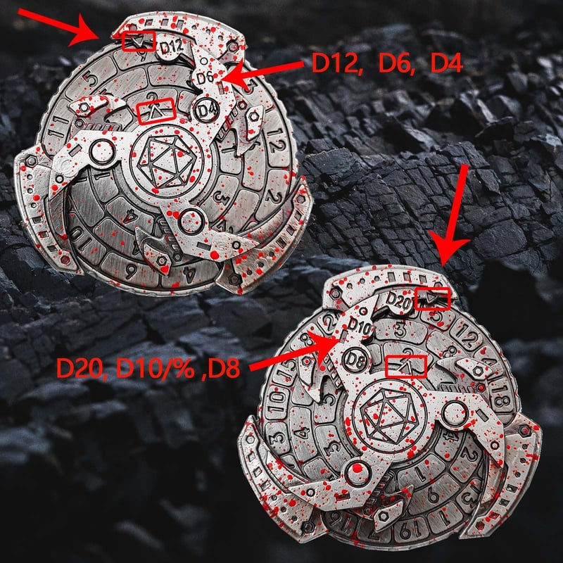 š„š„LAST Sale 70% OFF--Dungeons and Dragons Metal Dice Spinnerļ¼BUY 2 FREE SHIPPING)