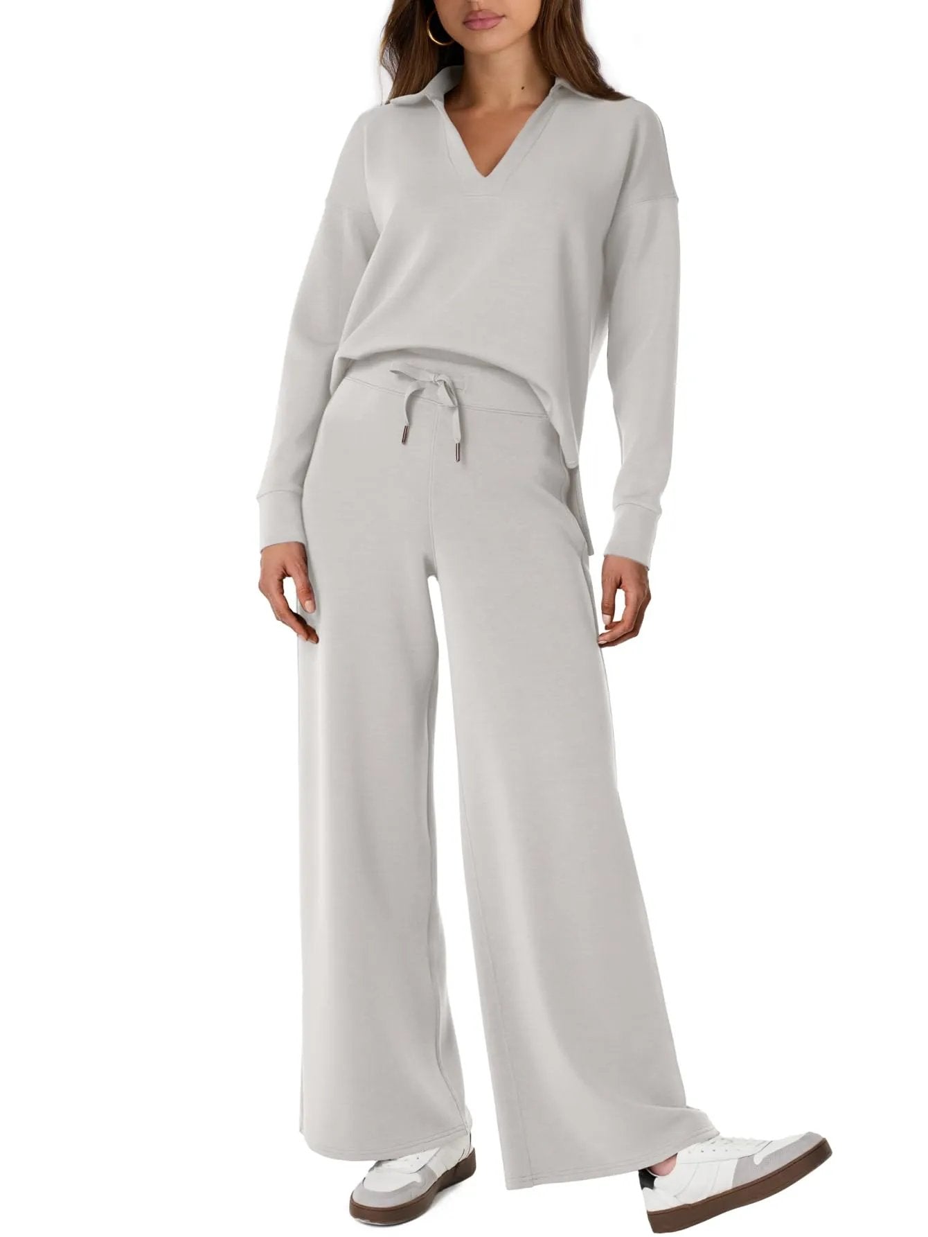 Women's 2 Piece Sets Outfits Casual Long Sleeve Sweatsuits Sets (š„Same as in the video)