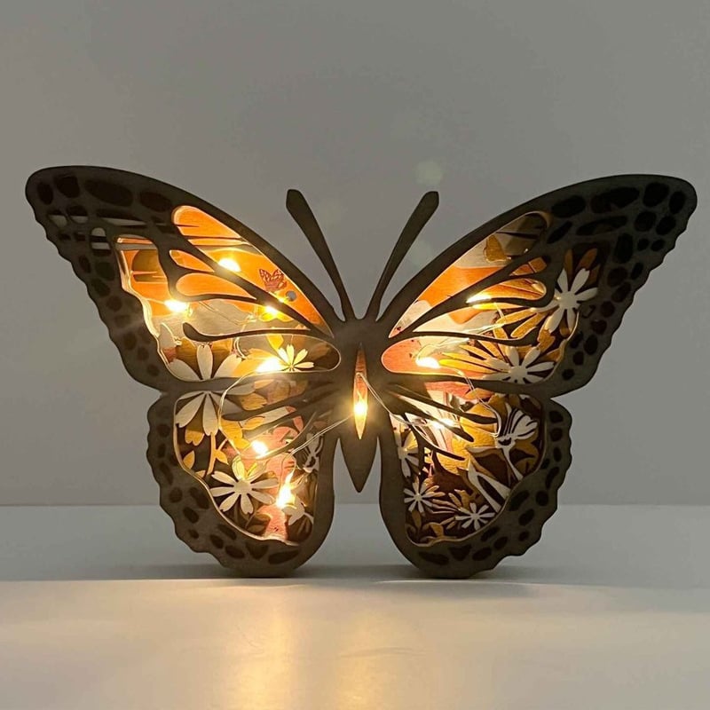 🦖Animal Wood Carving Night Light Home Decoration Crafts