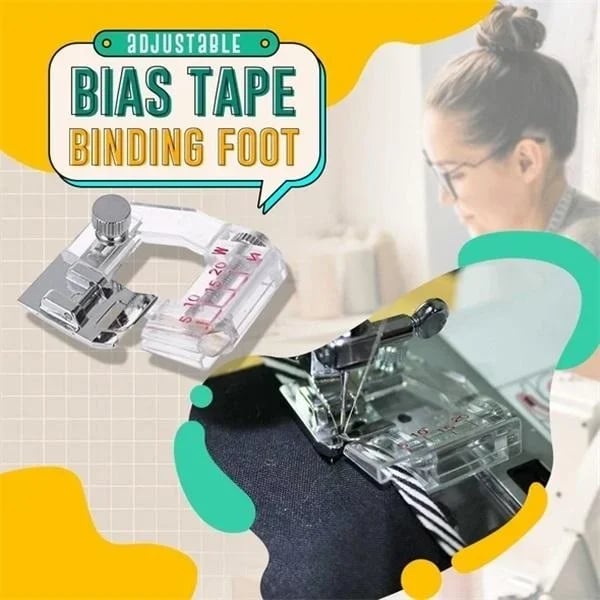 🔥Adjustable Bias Tape Binding Foot