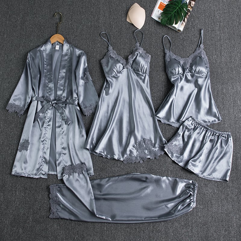5 PIECES NIGHT DRESS | BUY 2 SETS FREE SHIPPING