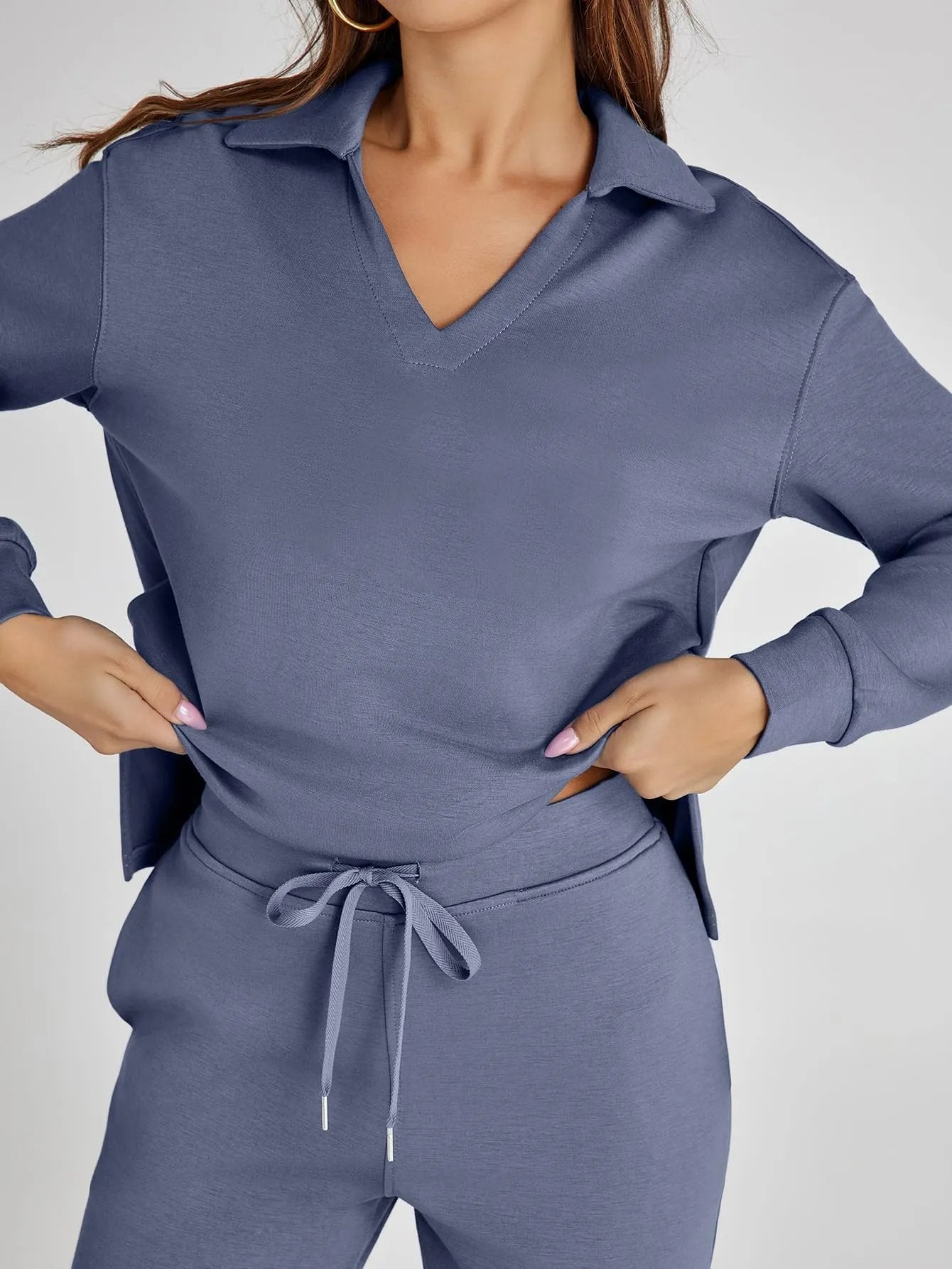 Women's 2 Piece Sets Outfits Casual Long Sleeve Sweatsuits Sets (š„Same as in the video)