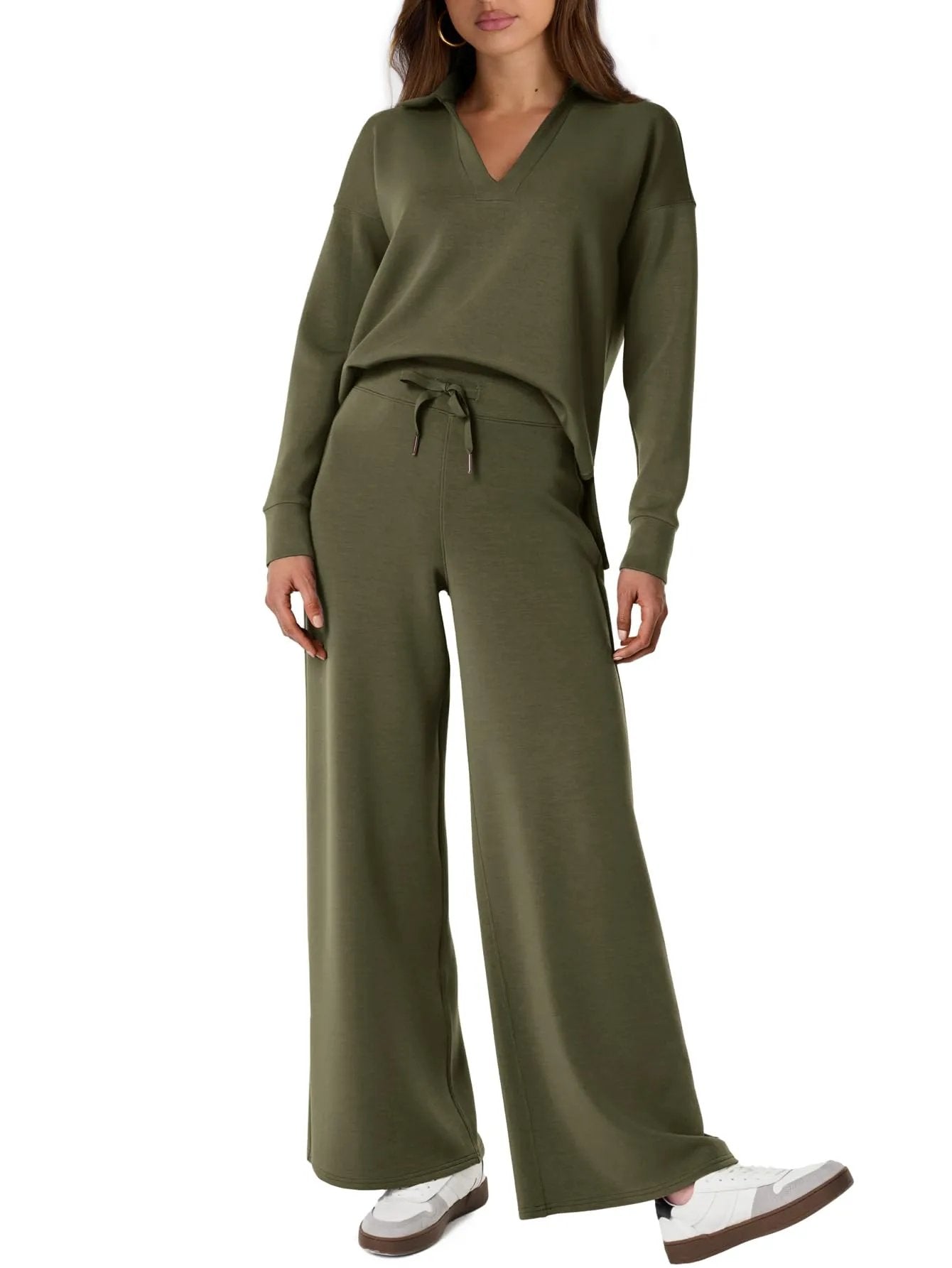 Women's 2 Piece Sets Outfits Casual Long Sleeve Sweatsuits Sets (š„Same as in the video)