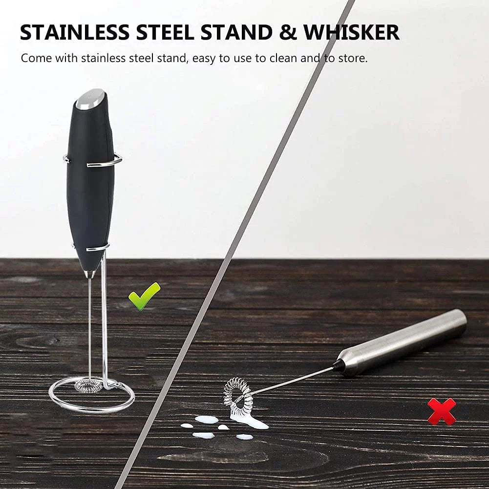 Milk Frother Handheld With Stand(Various collection colors)