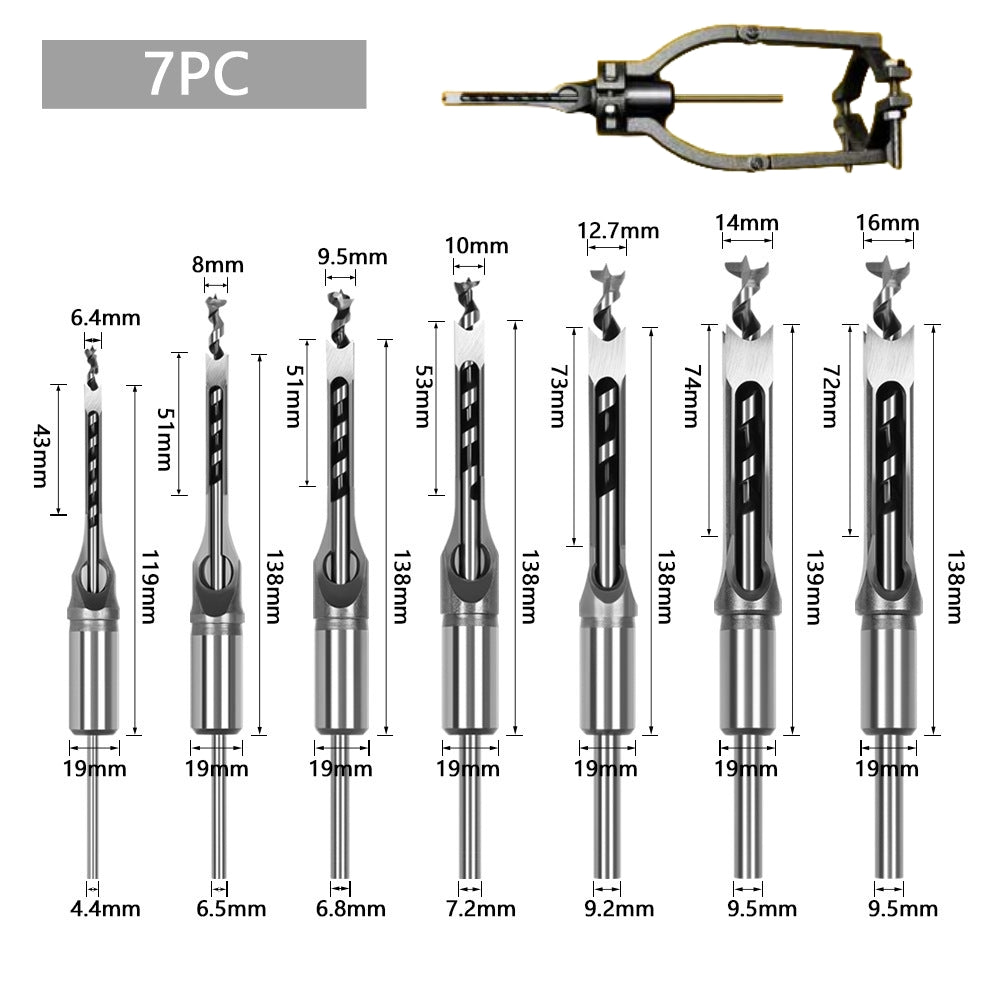 Wyhsports - Efficient Woodworking Essential - Adapter and Square-Headed Wood Chisel Set