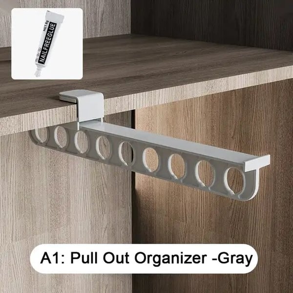 🎁This Week's Special Price $24.99💥Intelligent pull-out slide trouser rack: a new solution for space utilization in the closet