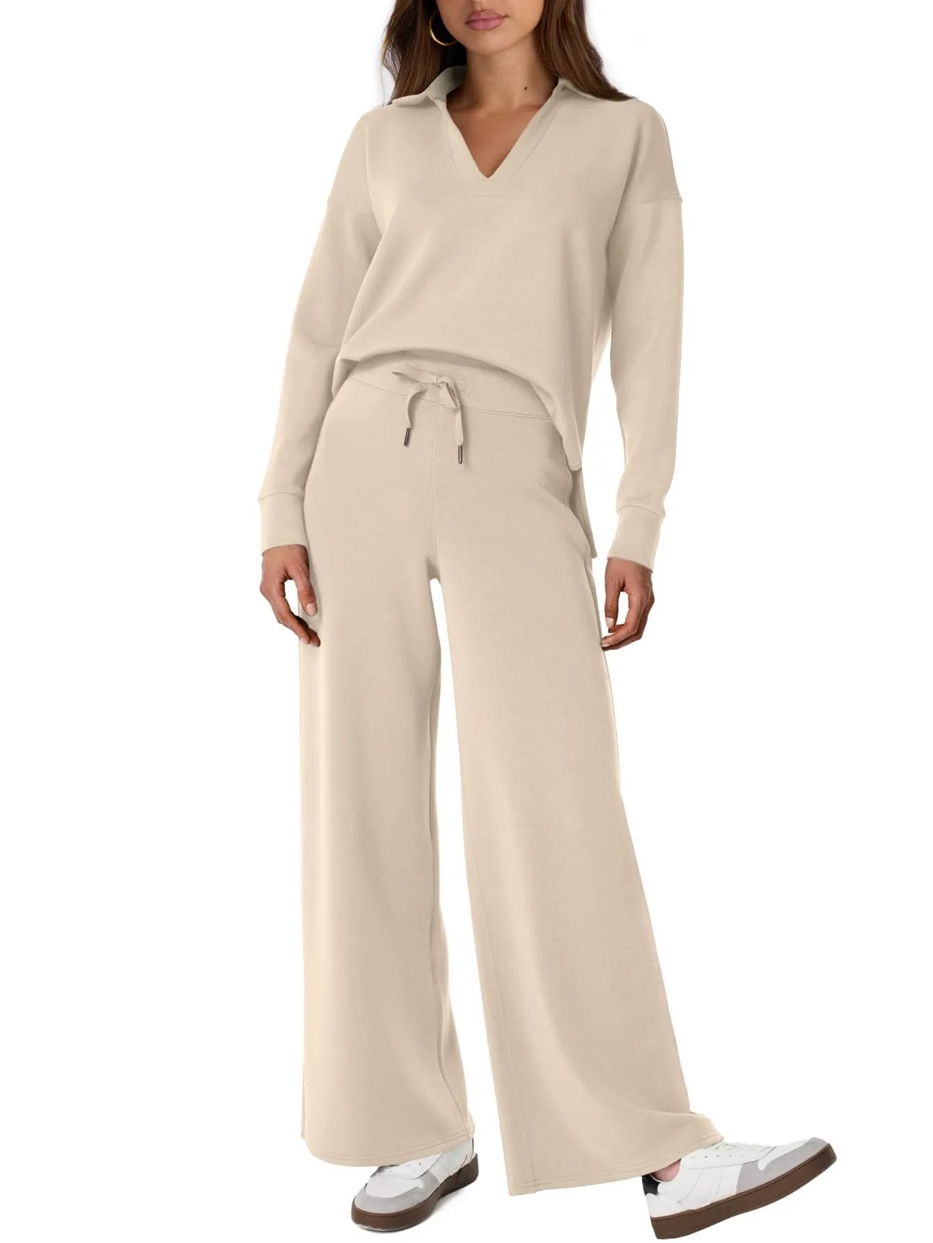 Women's 2 Piece Sets Outfits Casual Long Sleeve Sweatsuits Sets (š„Same as in the video)