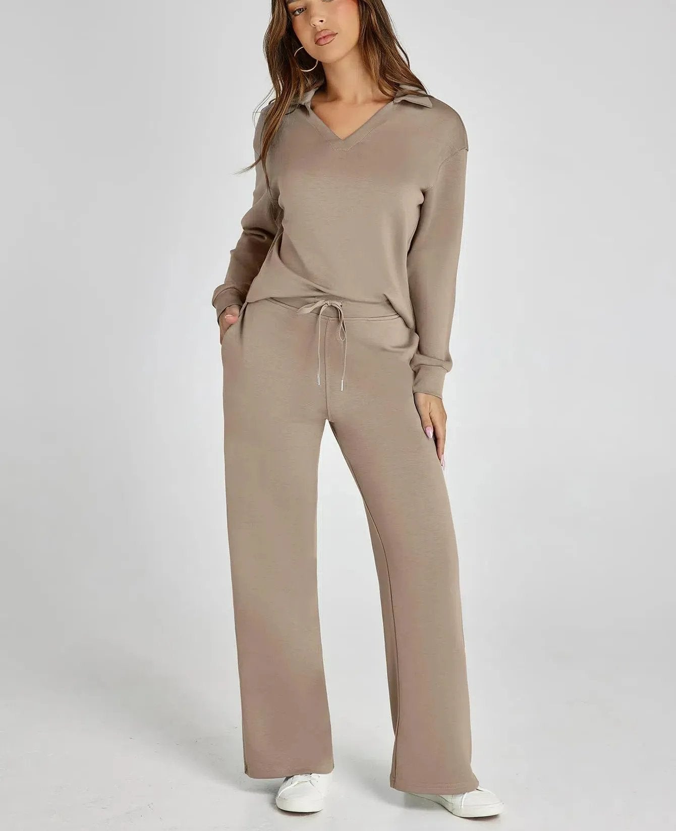Women's 2 Piece Sets Outfits Casual Long Sleeve Sweatsuits Sets (š„Same as in the video)