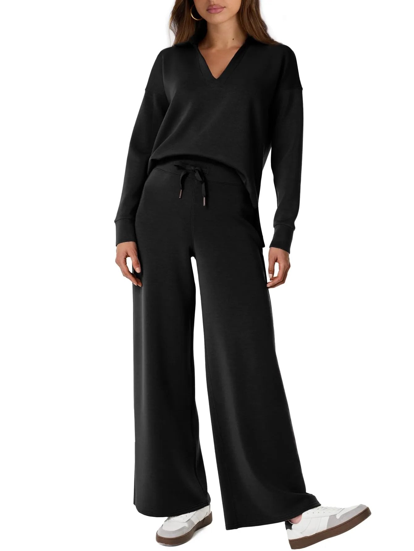 Women's 2 Piece Sets Outfits Casual Long Sleeve Sweatsuits Sets (š„Same as in the video)
