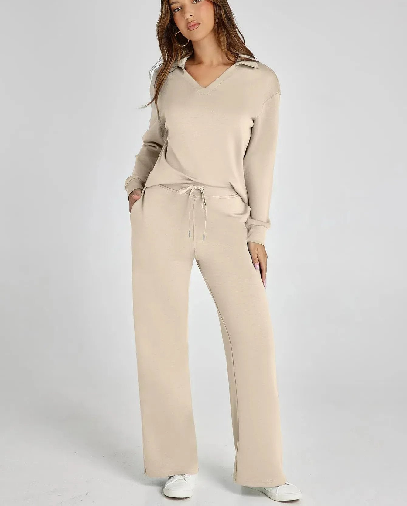 Women's 2 Piece Sets Outfits Casual Long Sleeve Sweatsuits Sets (š„Same as in the video)