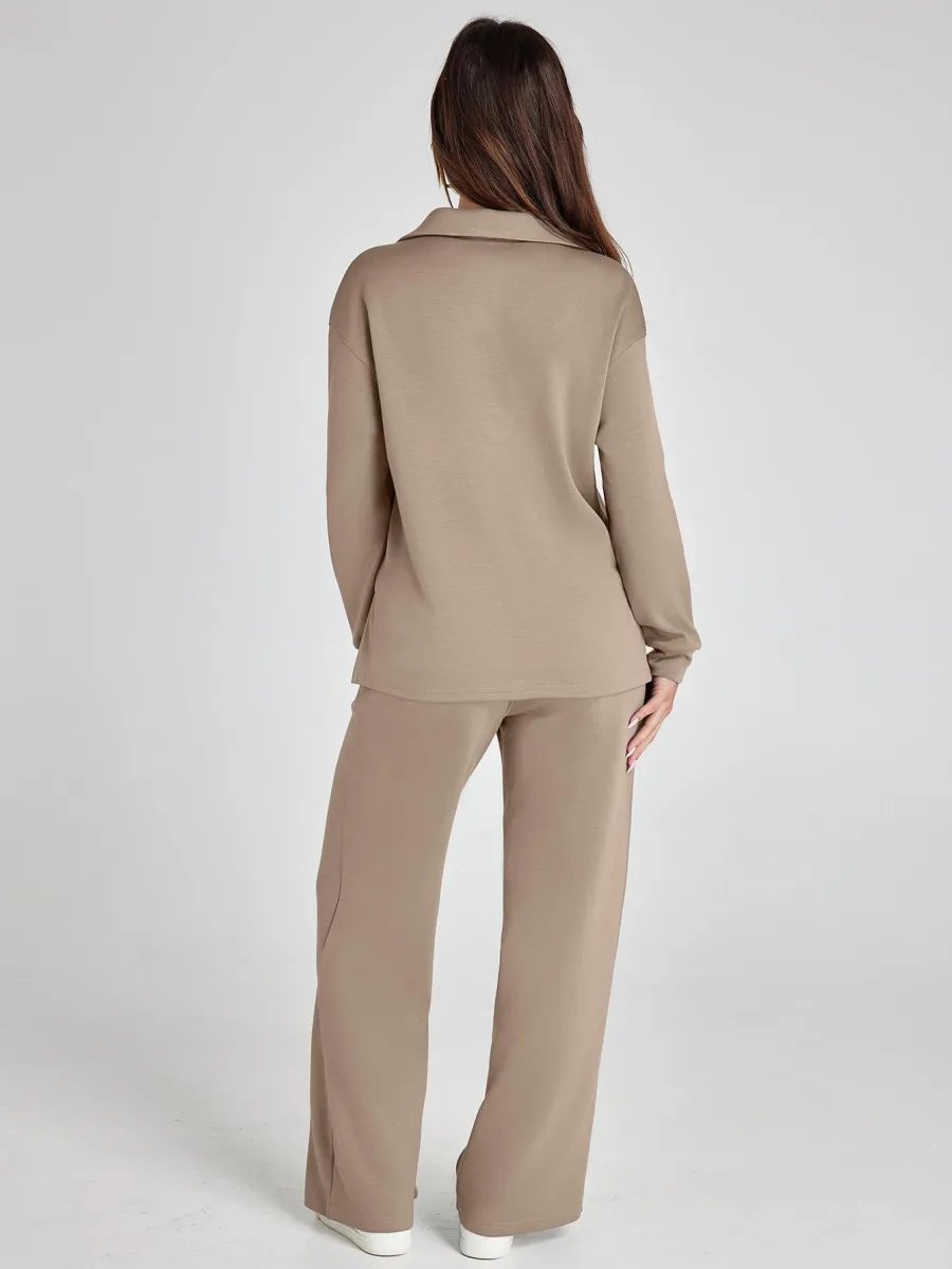 Women's 2 Piece Sets Outfits Casual Long Sleeve Sweatsuits Sets (š„Same as in the video)