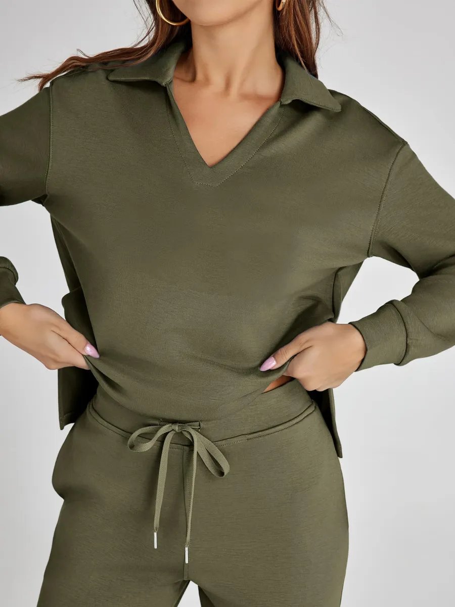 Women's 2 Piece Sets Outfits Casual Long Sleeve Sweatsuits Sets (š„Same as in the video)
