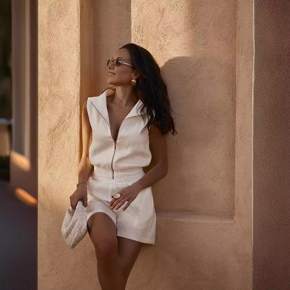 2025 Summer Temperament Sleeveless Jumpsuit (Buy 2 Free Shipping)