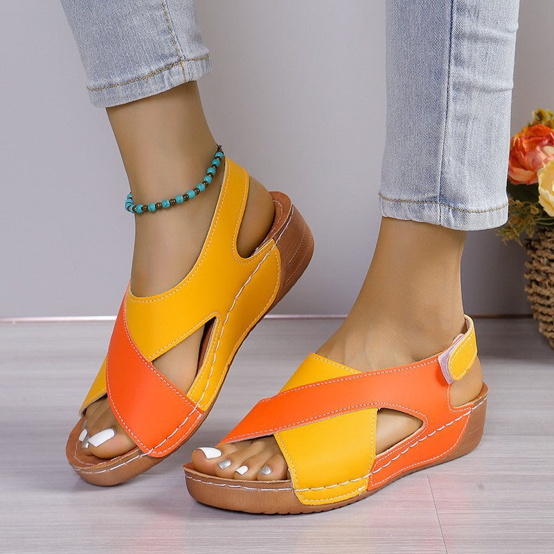 Needtoknit - Limited time offerš„Women's fish mouth Velcro sandals