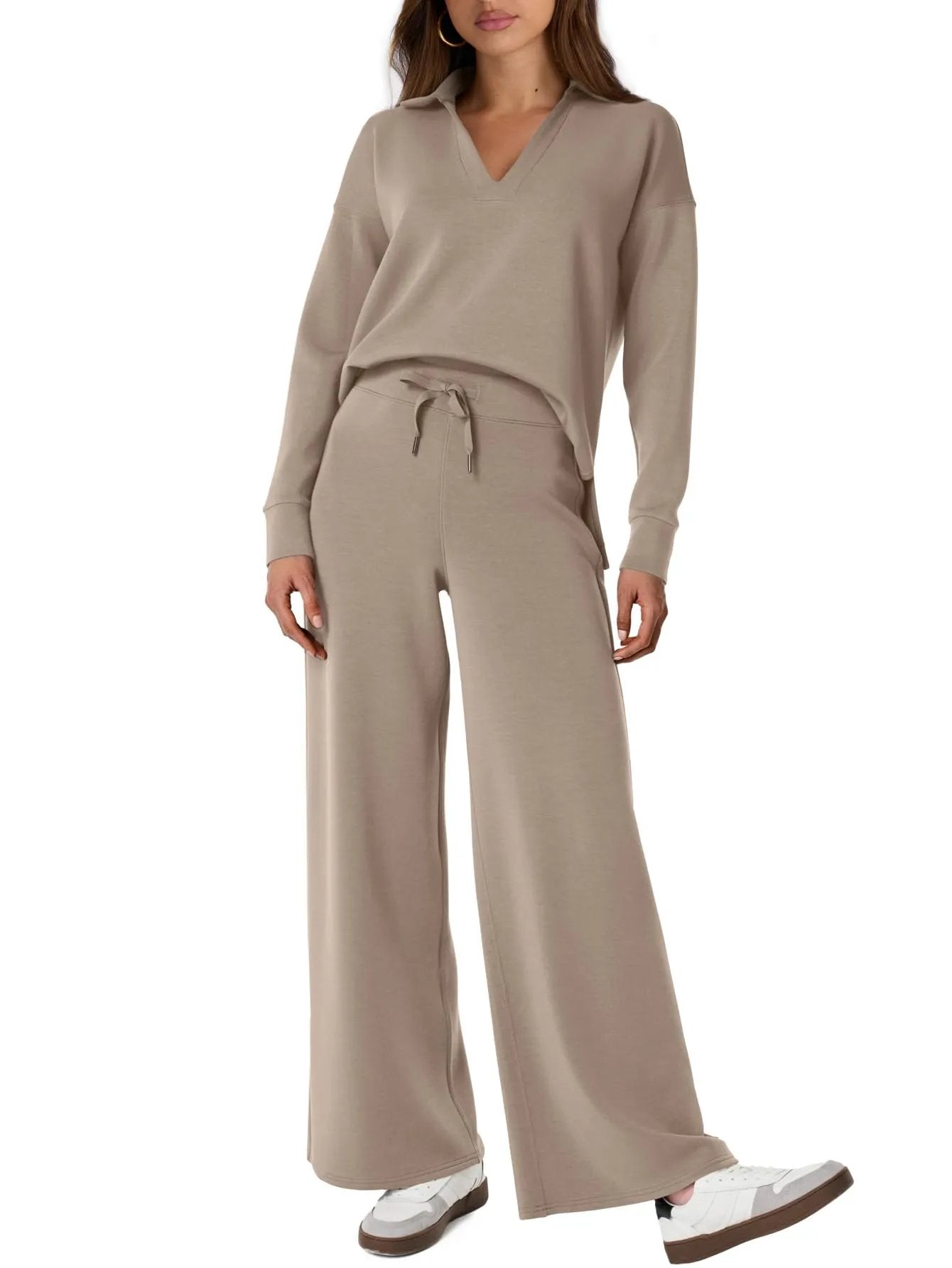 Women's 2 Piece Sets Outfits Casual Long Sleeve Sweatsuits Sets (š„Same as in the video)