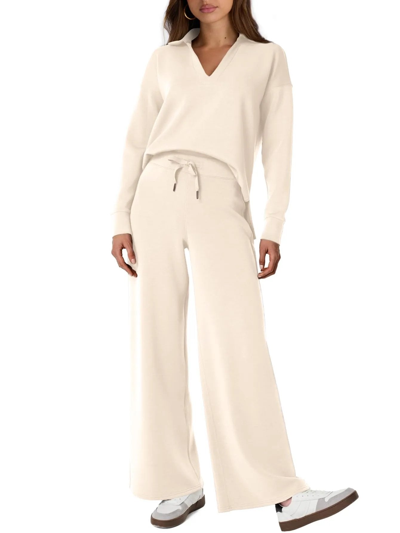 Women's 2 Piece Sets Outfits Casual Long Sleeve Sweatsuits Sets (š„Same as in the video)
