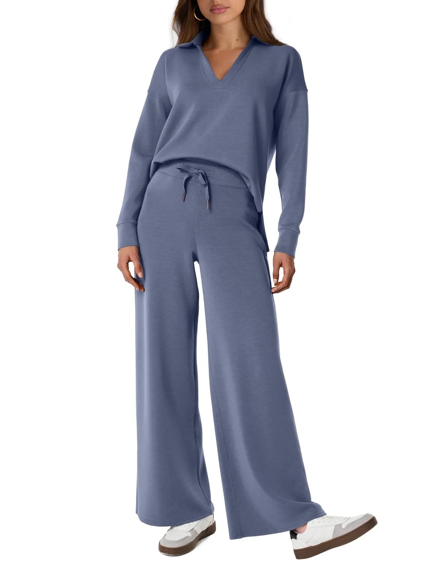 Women's 2 Piece Sets Outfits Casual Long Sleeve Sweatsuits Sets (š„Same as in the video)