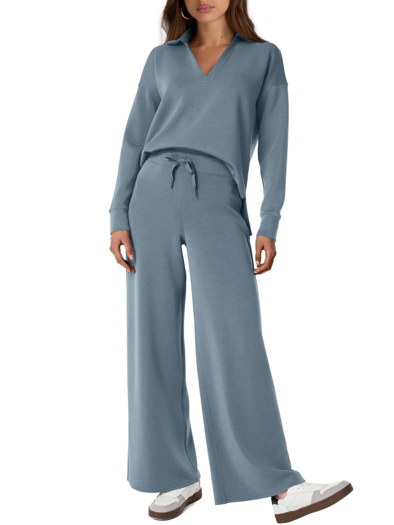 Women's 2 Piece Sets Outfits Casual Long Sleeve Sweatsuits Sets (š„Same as in the video)