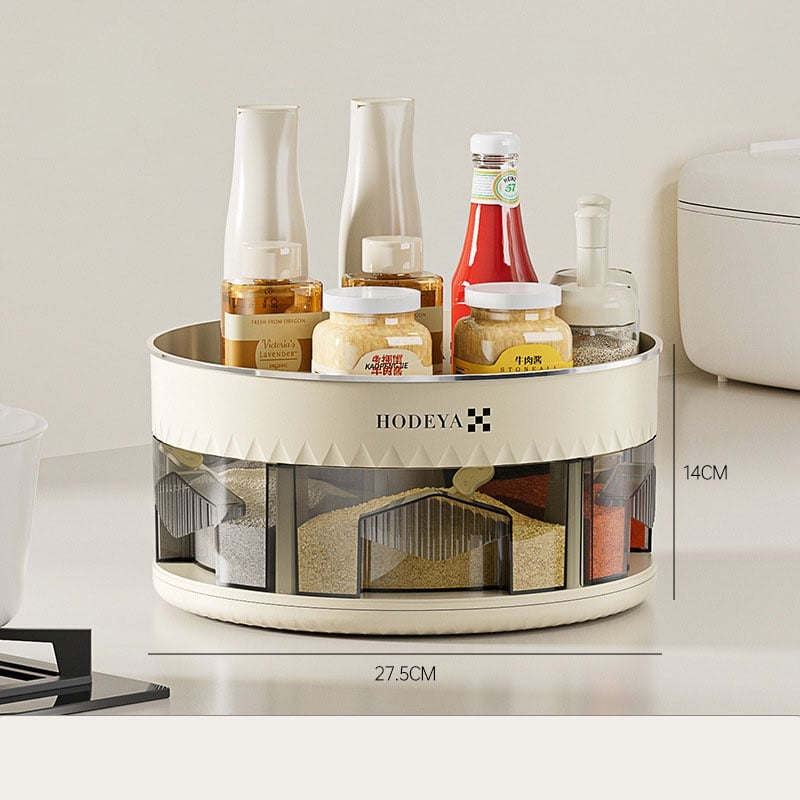 Kitchen 360° Rotating Spice Organizer