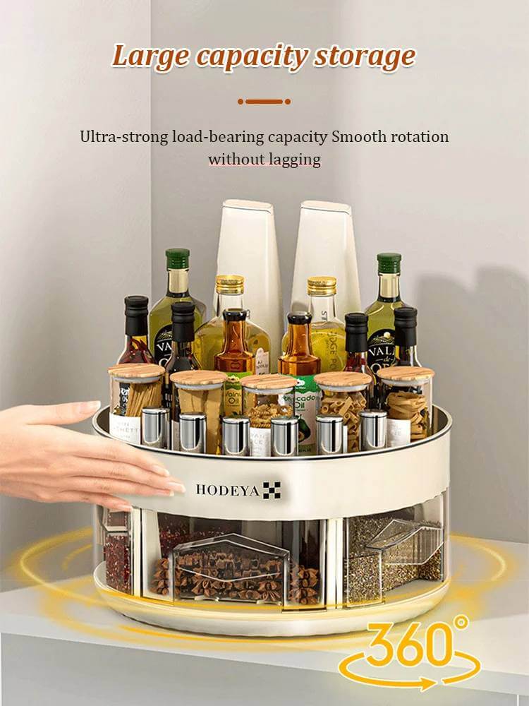 Kitchen 360° Rotating Spice Organizer