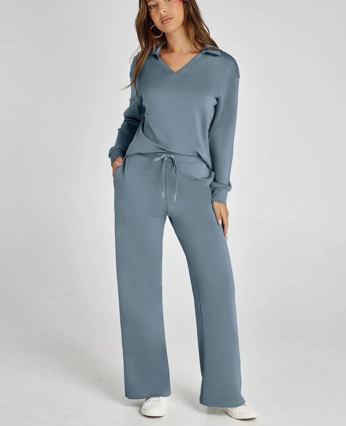 Women's 2 Piece Sets Outfits Casual Long Sleeve Sweatsuits Sets (š„Same as in the video)