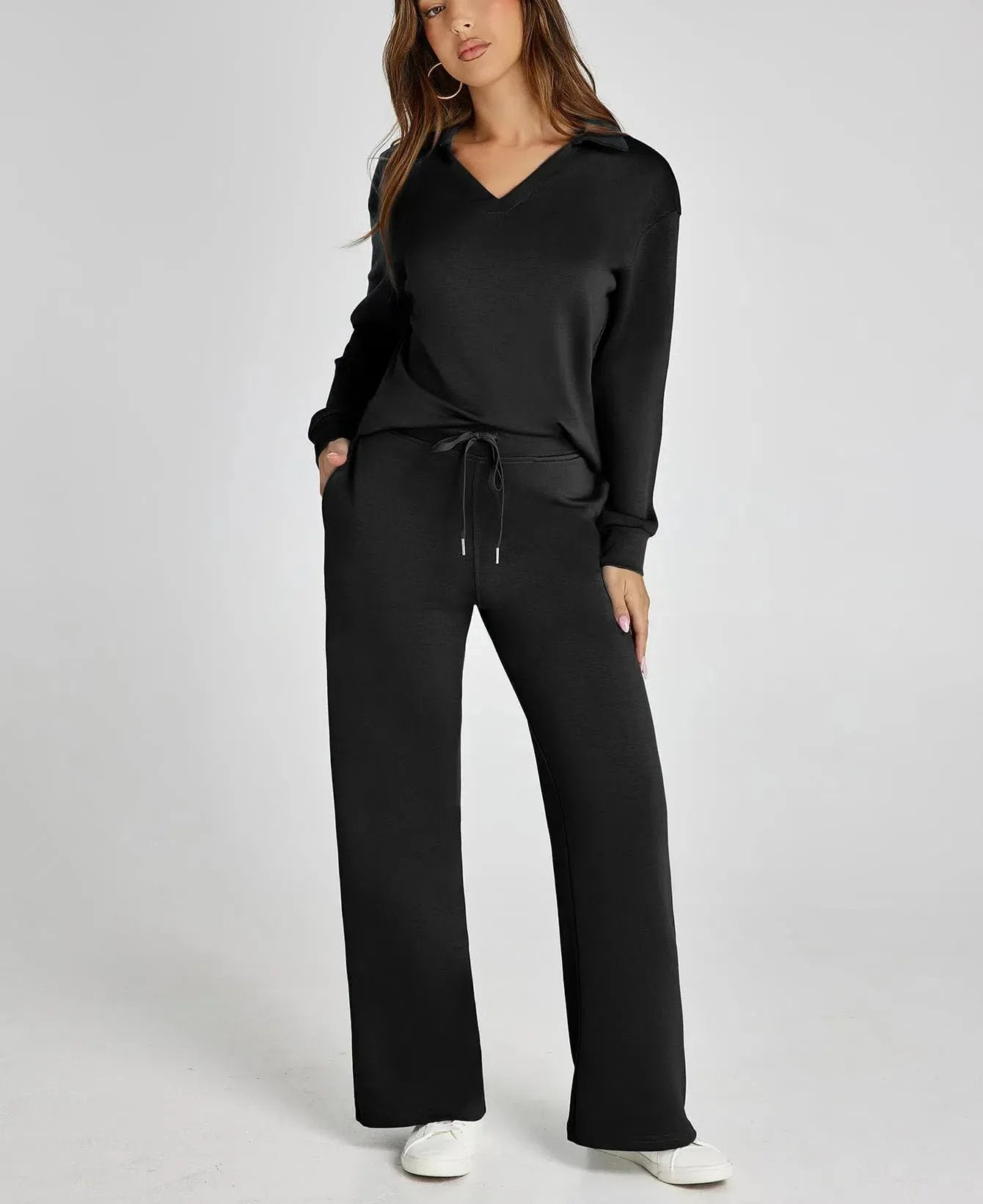 Women's 2 Piece Sets Outfits Casual Long Sleeve Sweatsuits Sets (š„Same as in the video)