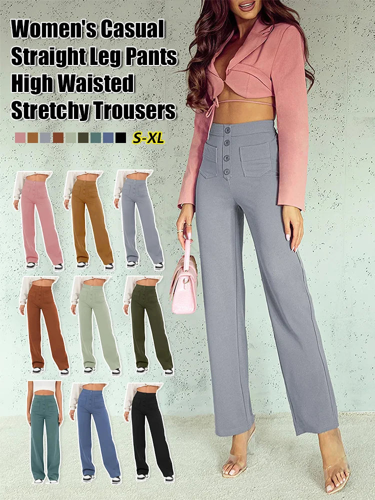 š„BIG SALEš„- Multi Pocket High Elastic Pants