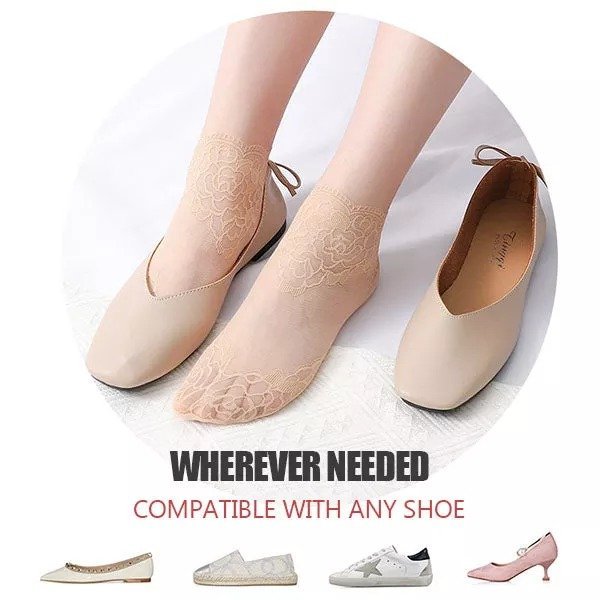 LADIES FASHION LACE SOCKS(5 PAIRS)