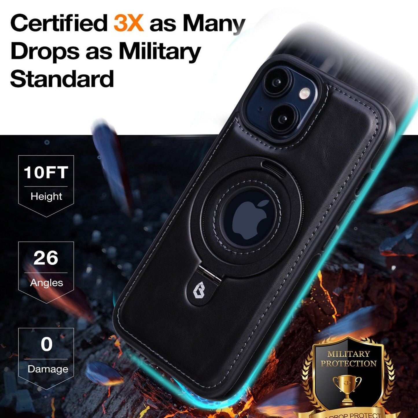 Luxurious Invisible Stand iPhone Case
