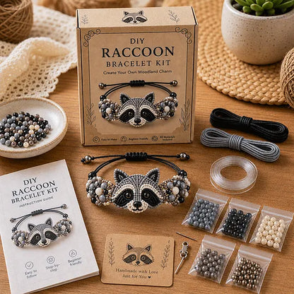 🐰🐙 DIY Animal-Themed Beaded Bracelet Making Kit – A Creative DIY Set for Beginners