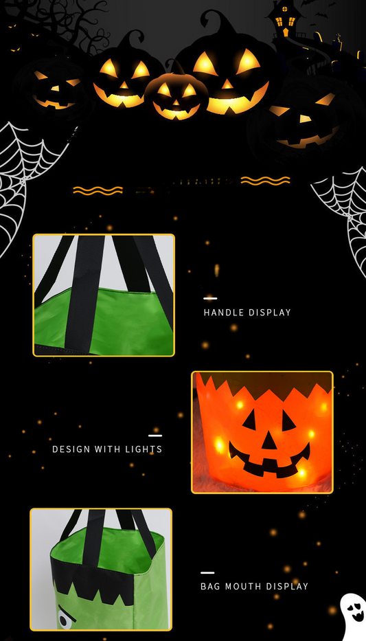 Multi-level luminous Halloween candy bag