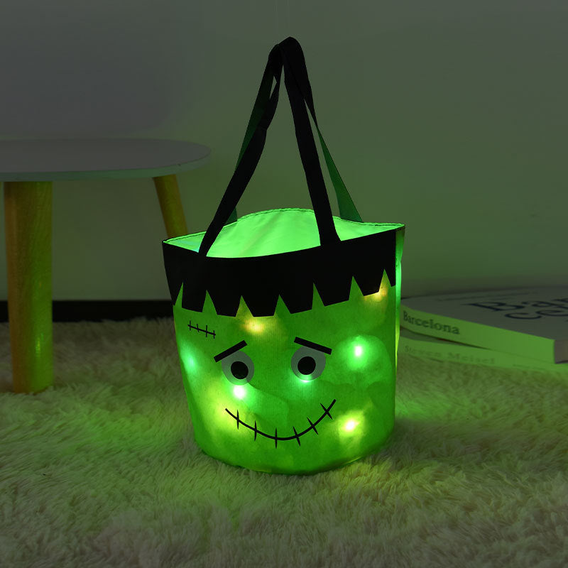 Multi-level luminous Halloween candy bag