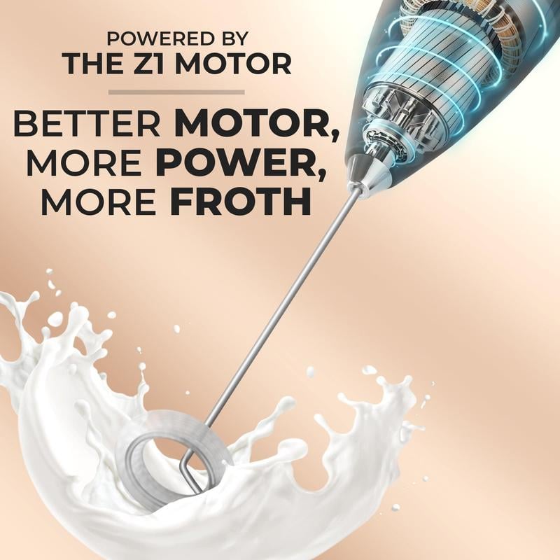 Milk Frother Handheld With Stand(Various collection colors)