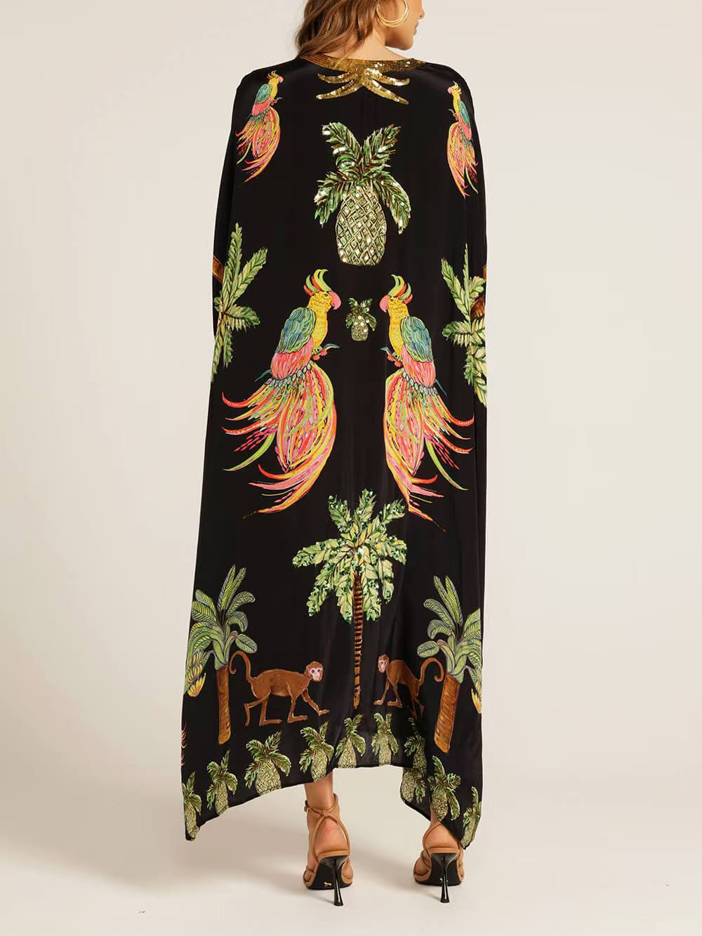 🎁This Week's Special Price $36.99💥V-neck Printed Loose Fashion Dress