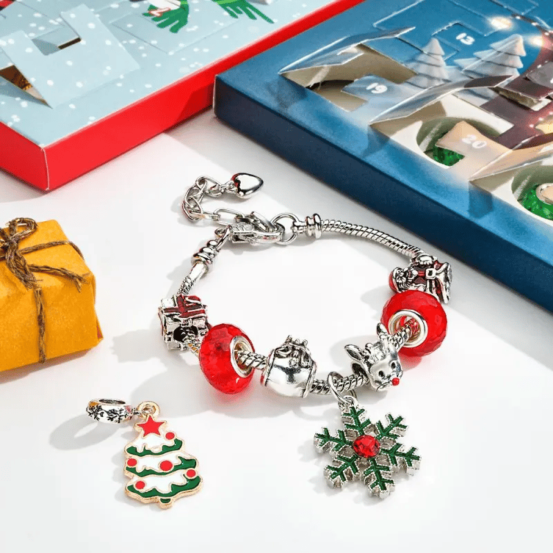 diy christmas advent calendar bracelets set