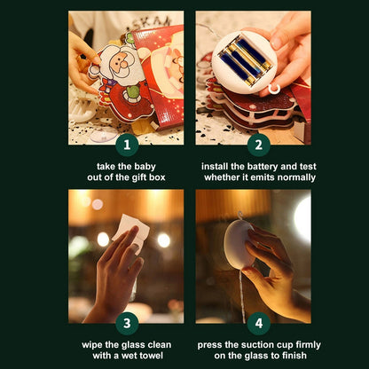 LED Suction Cup Window Pendant Light