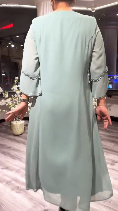 Women's Chiffon Solid Color Loose Dress - Buy Two And Get Free Shipping
