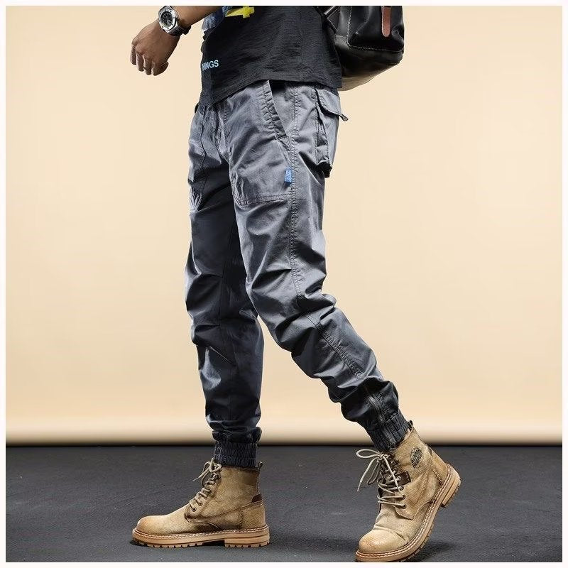 MEN'S DISTRESSED SLIM FIT BIKER PANTS