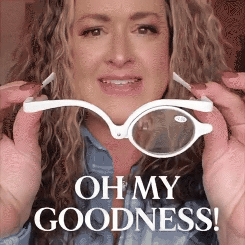 Rotating Makeup Glasses: Precision and Comfort