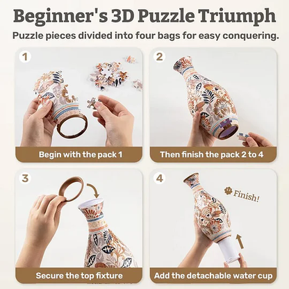 💐3d Jigsaw Puzzle Vase