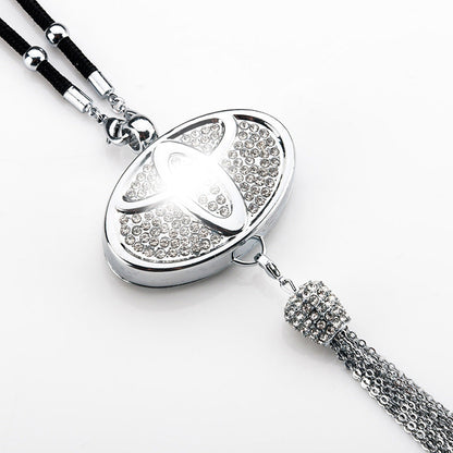 Rearview Mirror Diamond Perfume Pendant