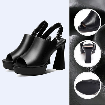 🔥LAST DAY 48% OFF🔥🔥Stylish and Comfortable High Heel Leather Sandals for Women