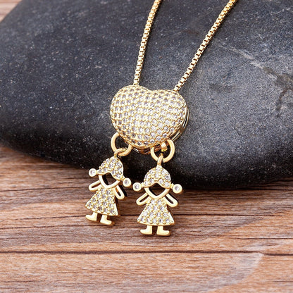 💖49%💖Love and my kids [Mother's Love Necklace]