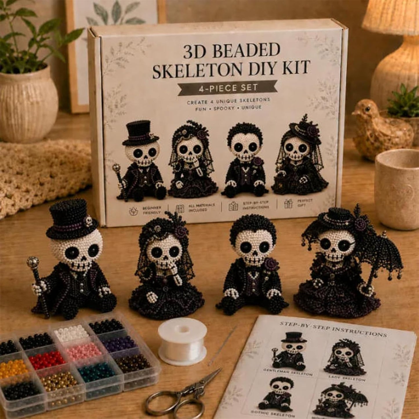 🎄Hot-Selling New 3d beaded seasonal gnome diy kit