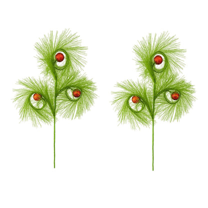 christmas reed grass elf ball simulation green plants