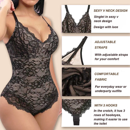 🎉🔥LAST DAY 51% OFF🔥Women's Sexy Lace Bodysuit