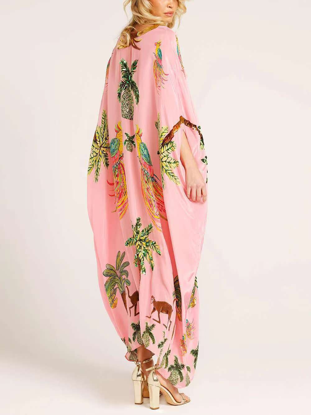 🎁This Week's Special Price $36.99💥V-neck Printed Loose Fashion Dress